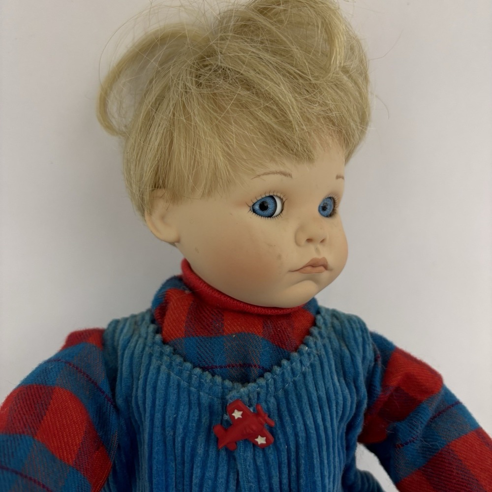 Ashton Drake Cody Porcelain Doll Corduroy Overalls READ - Picture 4 of 7